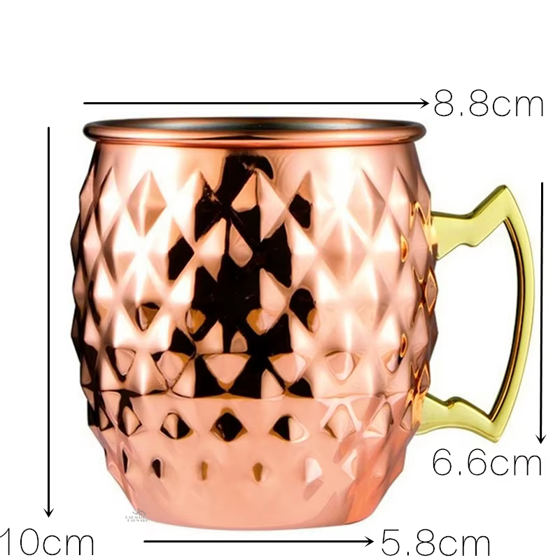 4 pièces 550ml Net moscou Mule cuivre tasses métal tasse