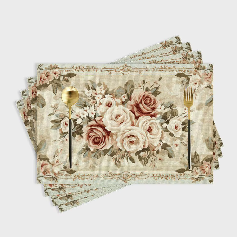 Napperons floraux Shabby Chic