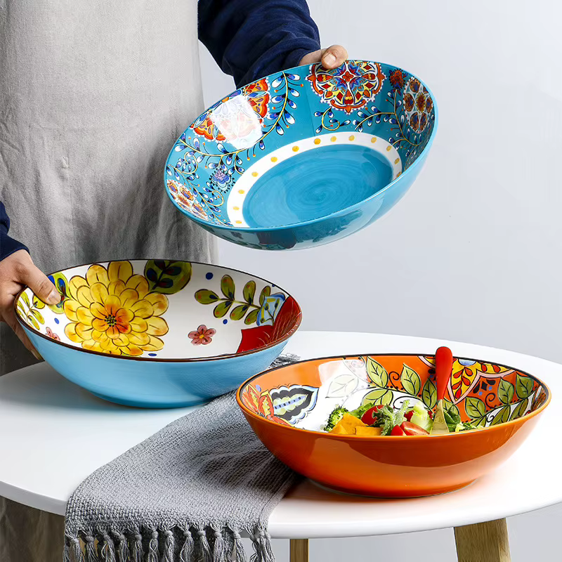 Grand bol à soupe sous glaçure