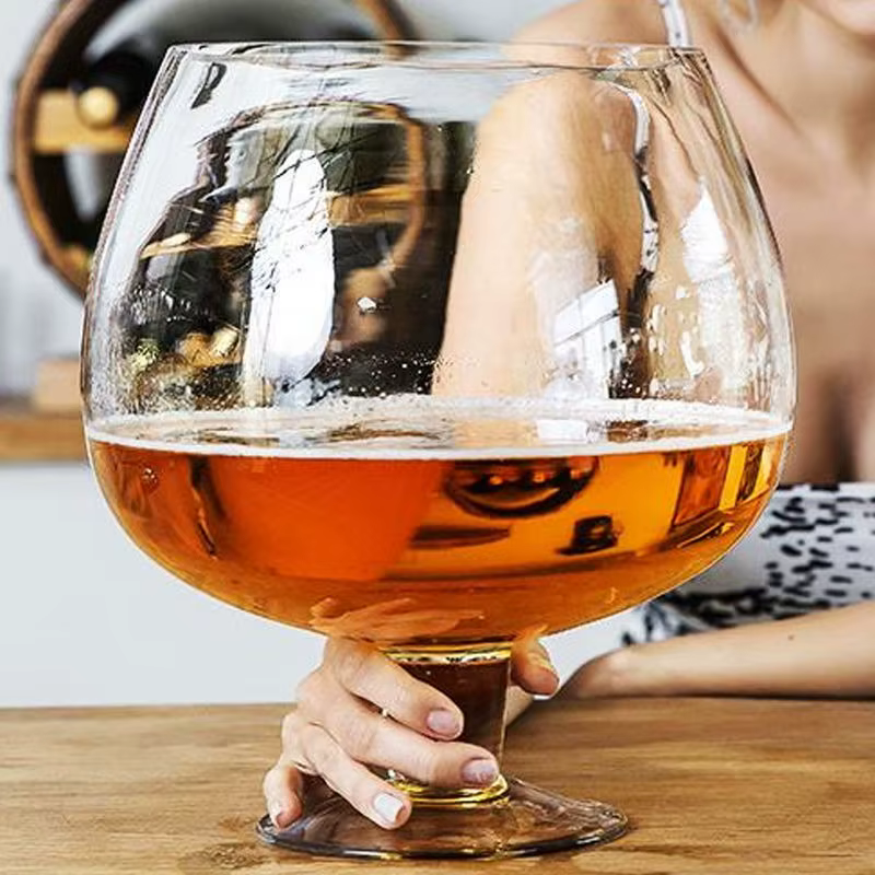 Verres de fête en verre de très grande capacité