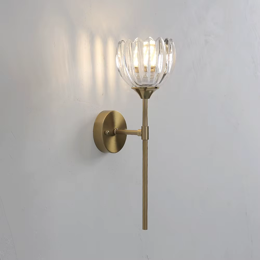Applique murale led en verre de couleur moderne, luminaire décoratif d'intérieur, idéal pour une chambre à coucher, un salon, une salle à manger ou une table de chevet