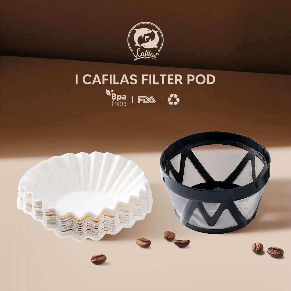 Filtre à café permanent à panier réutilisable pour les brasseurs Mr. Coffee Makers, paquet de 2 pour filtre à panier de remplacement Mr. Coffee de 8 à 12 tasses