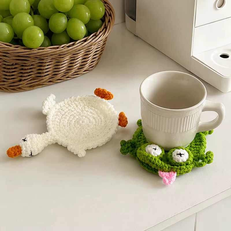 Sous-verre au crochet au design amusant
