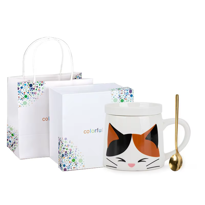 Tasse en céramique mignonne en forme de chat