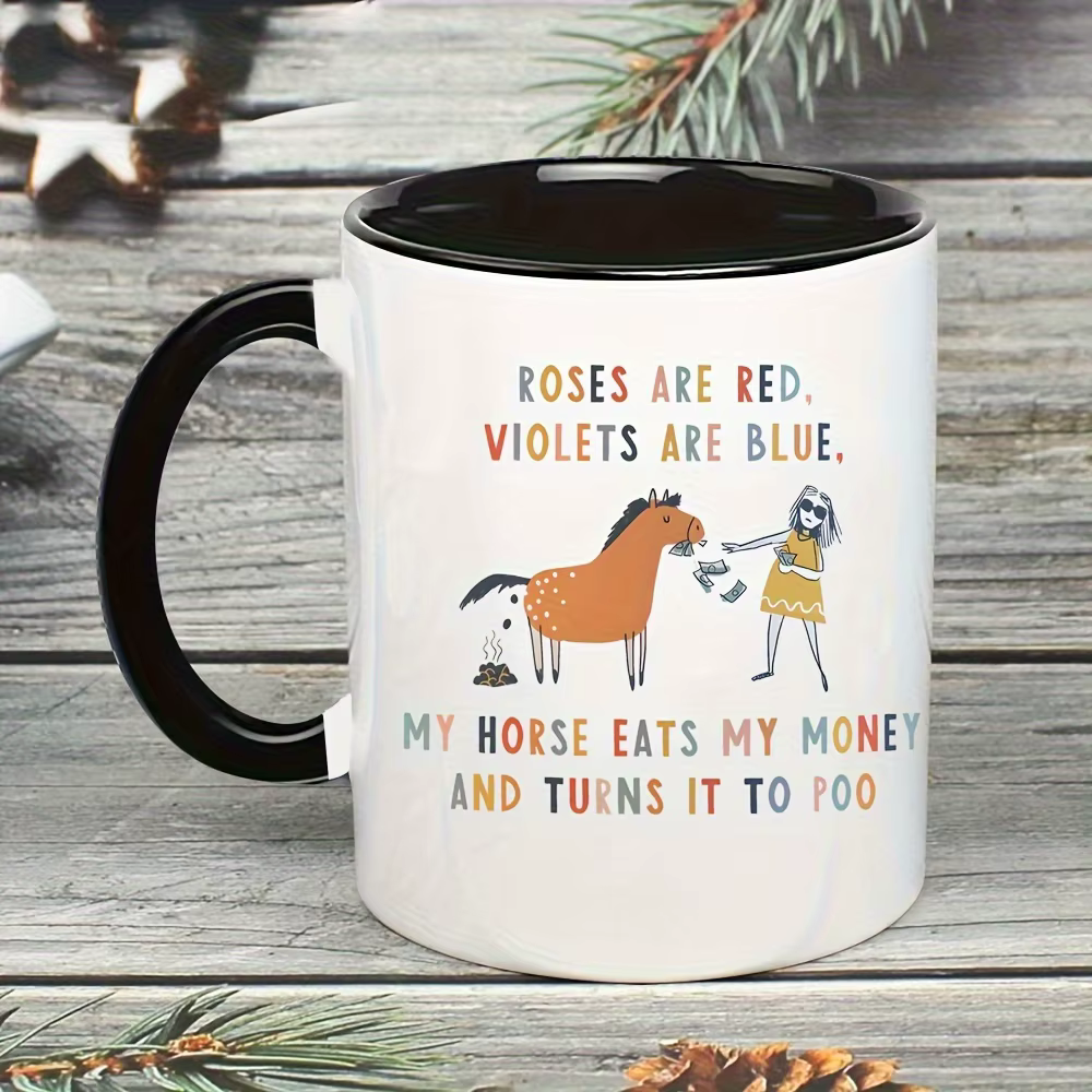 Tasse drôle d'amant de cheval