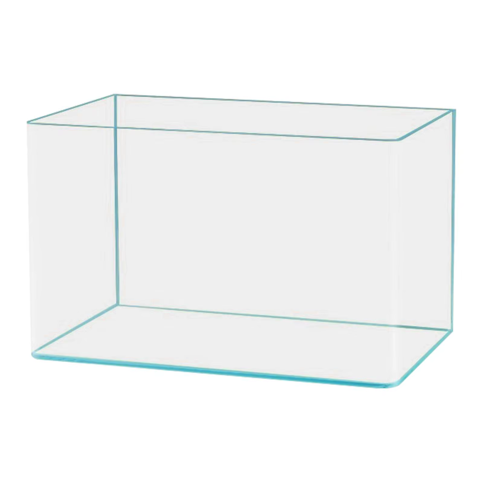 Décoration d'aquarium en verre transparent, facile à nettoyer, réservoir de tortues d'aquarium de bureau minimaliste pour bureau, salon, hôtel, appartement