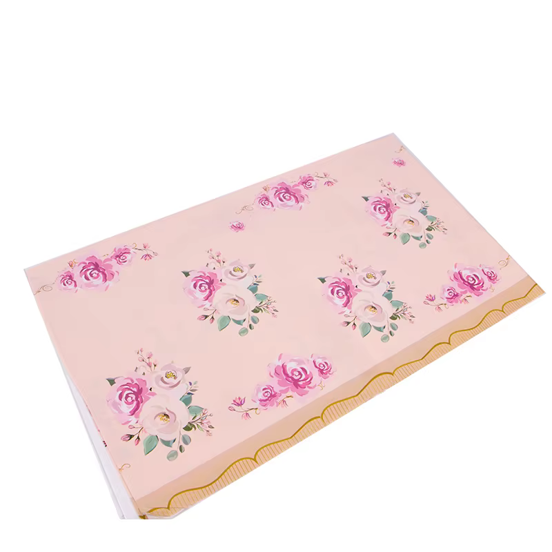 Fournitures de fête florales Vintage vaisselle fleur assiette en papier tasse serviette douche nuptiale mariage anniversaire décoration jardin Tea Party