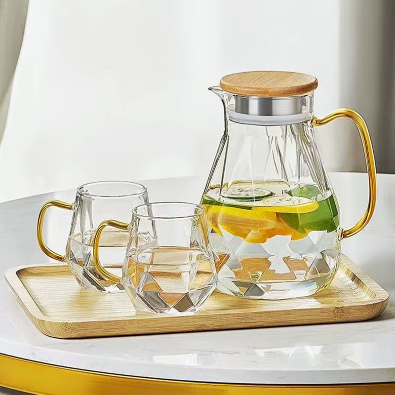 Théière en verre transparent résistant à la chaleur