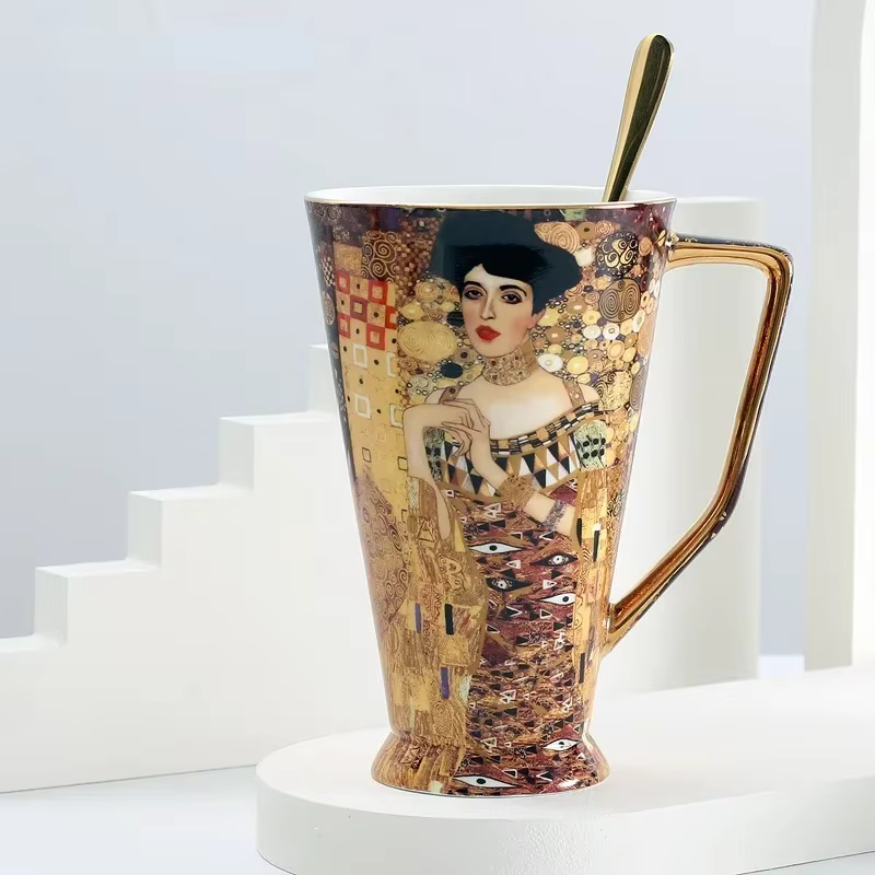 Tasse à café Gustav Klimt en porcelaine fine