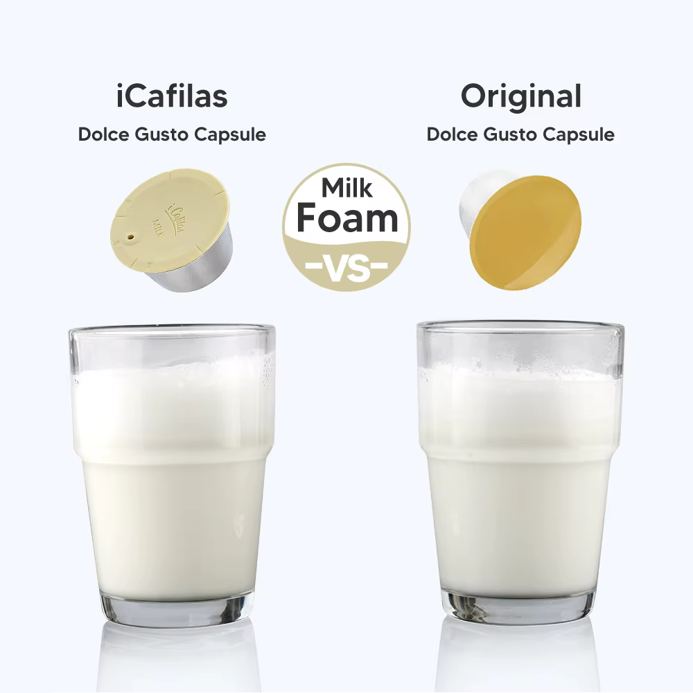 Capsule de lait réutilisable pour café