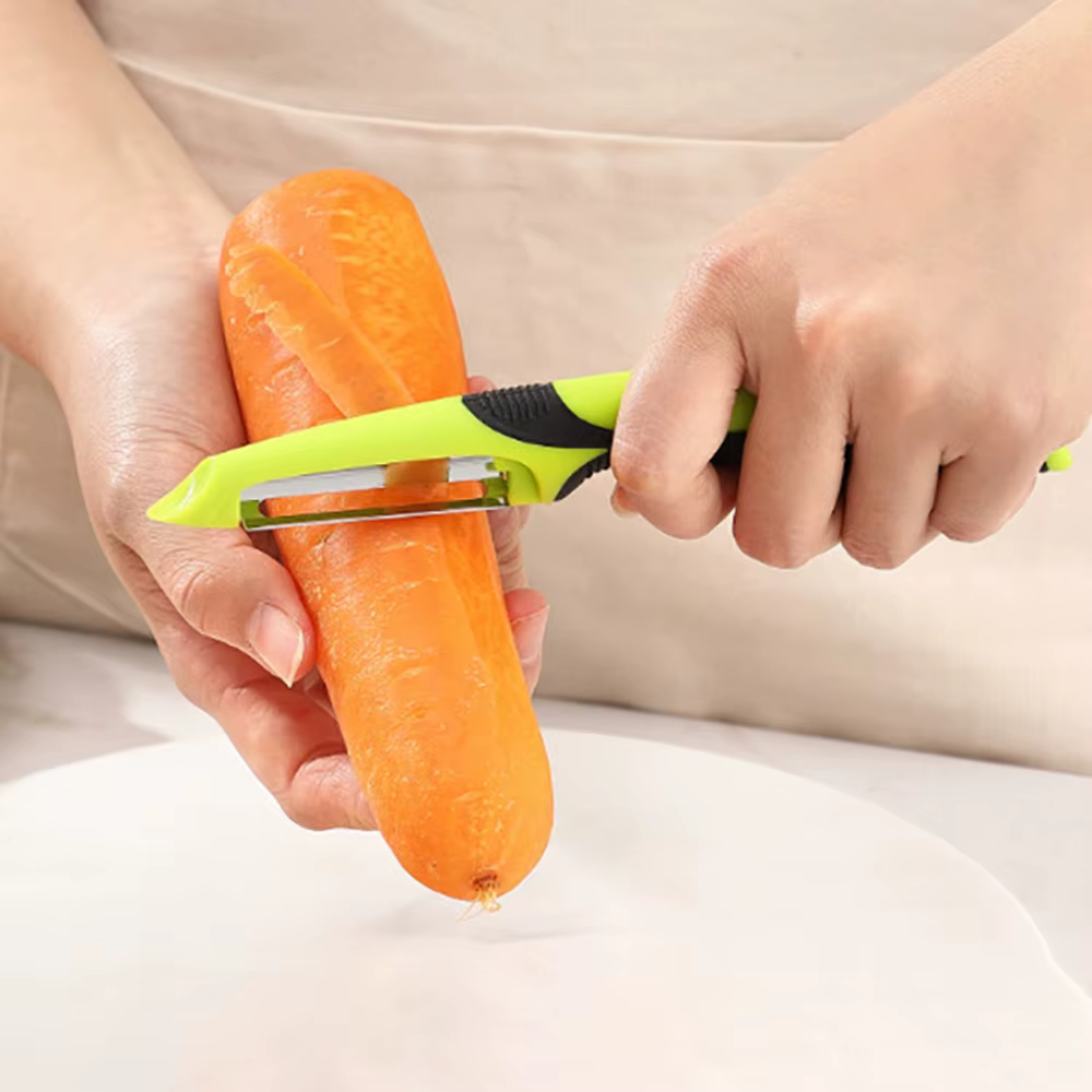 Couteau à éplucher de pommes de terre multifonctionnel en acier inoxydable