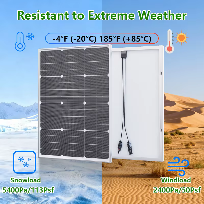 Panneau solaire rigide en verre 2000W, verre trempé avec revêtement antireflet, haute puissance pour installation au sol résidentielle et commerciale