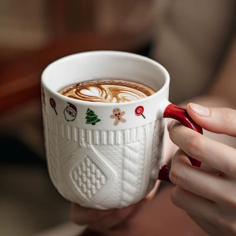 2 pièces/ensemble 12oz tasses à expresso en céramique
