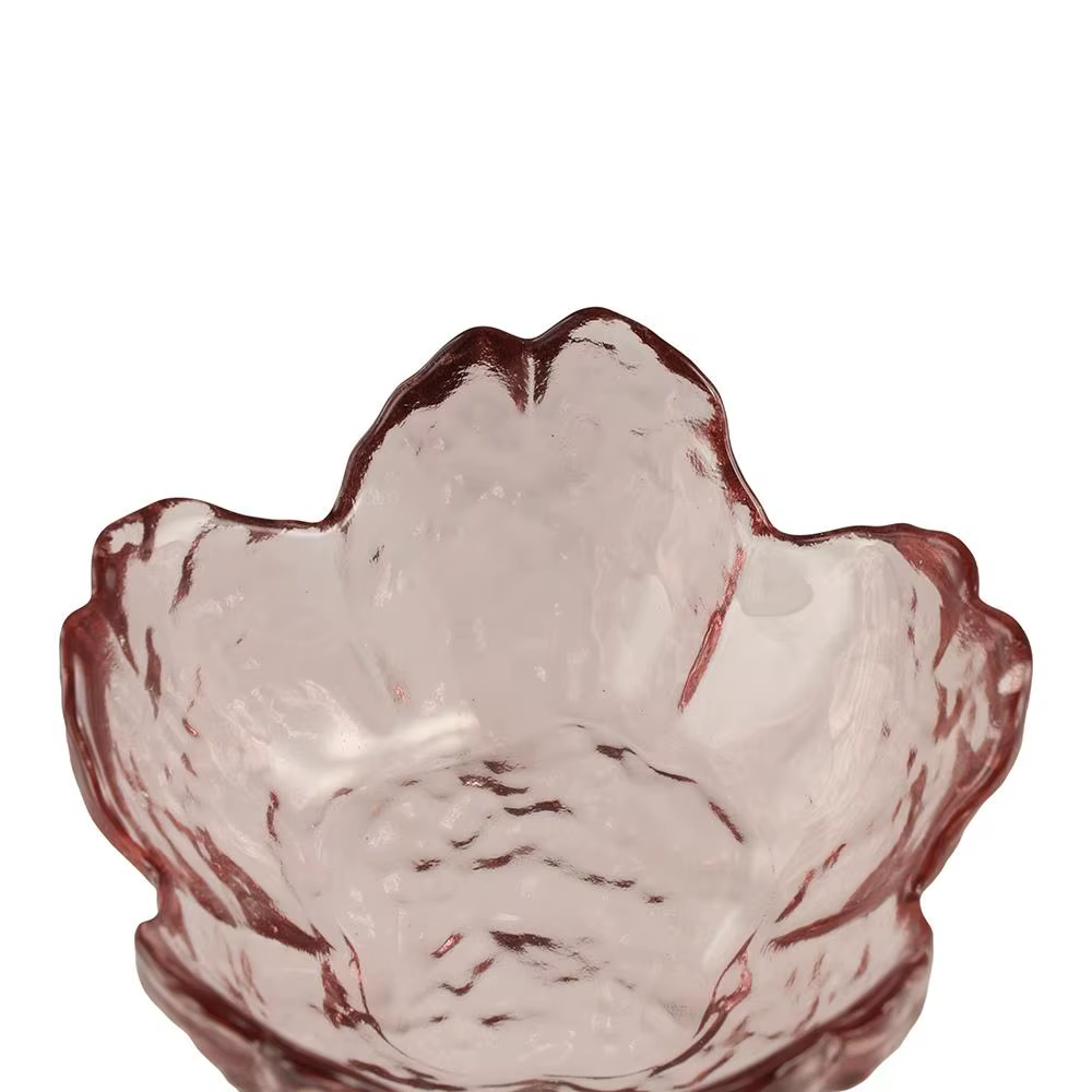 Petit bol à sauce en verre moderne avec incrustation dorée