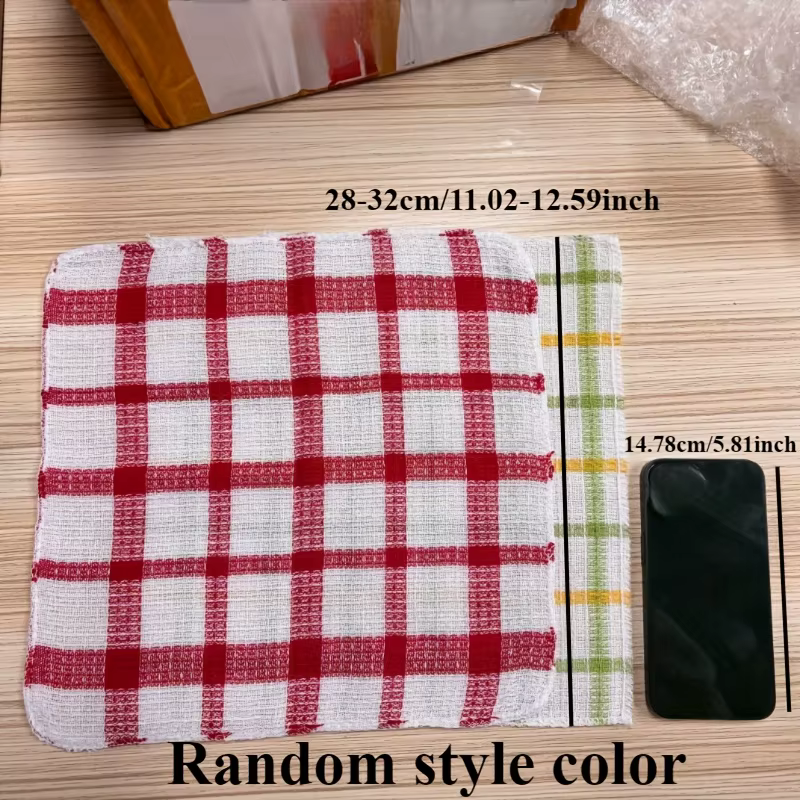 Serviettes de cuisine à carreaux