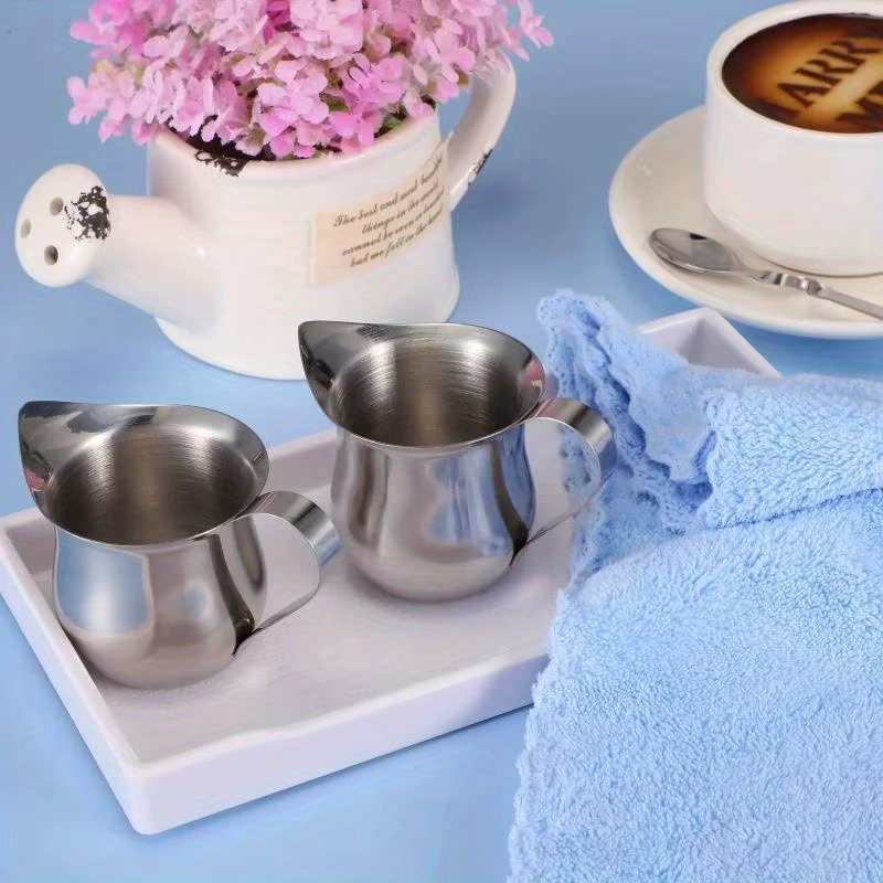 Pichet à café et lait en acier inoxydable