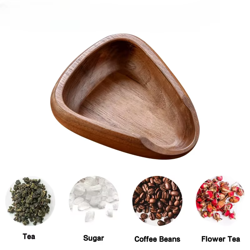 Tasse doseuse de grains de café en bois multifonctionnelle et flacon pulvérisateur léger