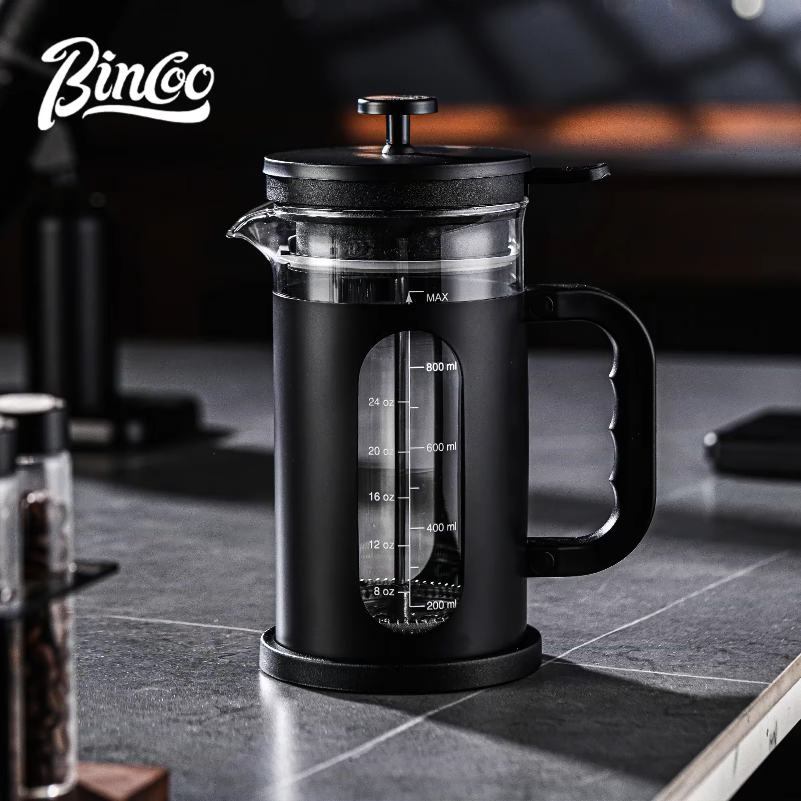 Cafetière à presse française avec filtre