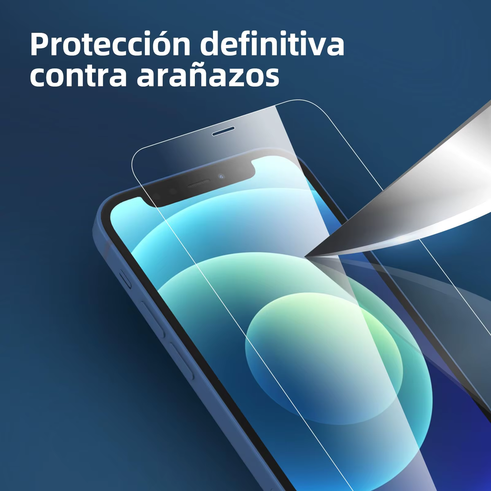 Protecteur d'écran pour iPhone 12 Mini, verre trempé HD Crystal 9H, anti-rayures, compatible avec la coque, 5.4 pouces