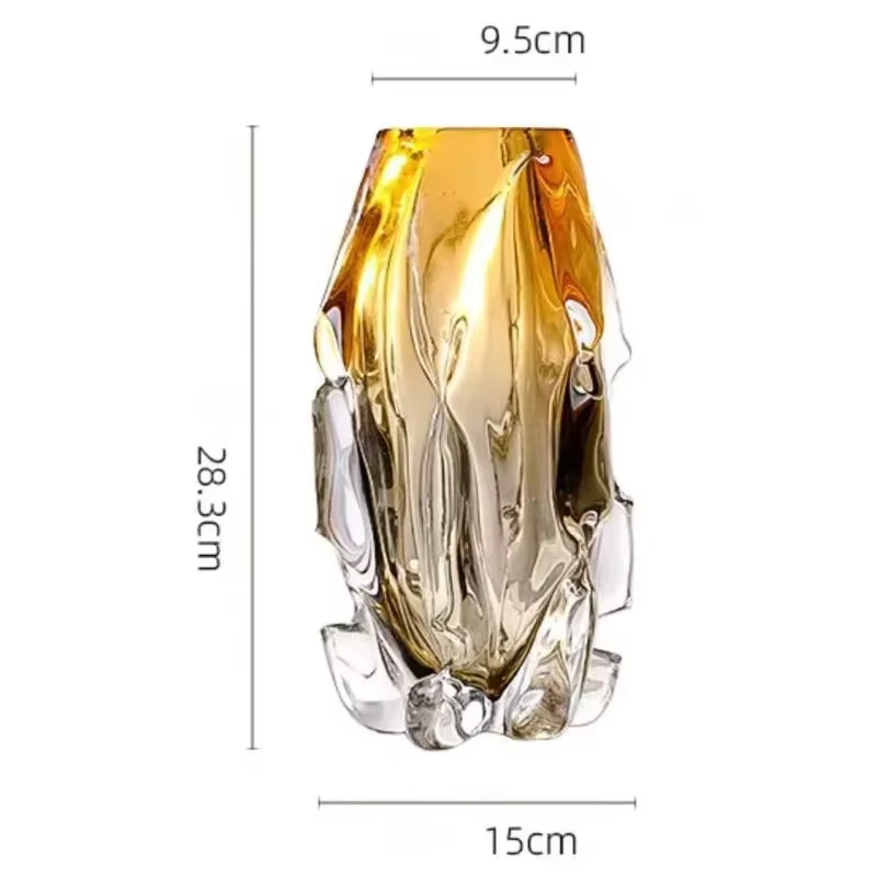 Vase d'art en verre de cristal de haute qualité