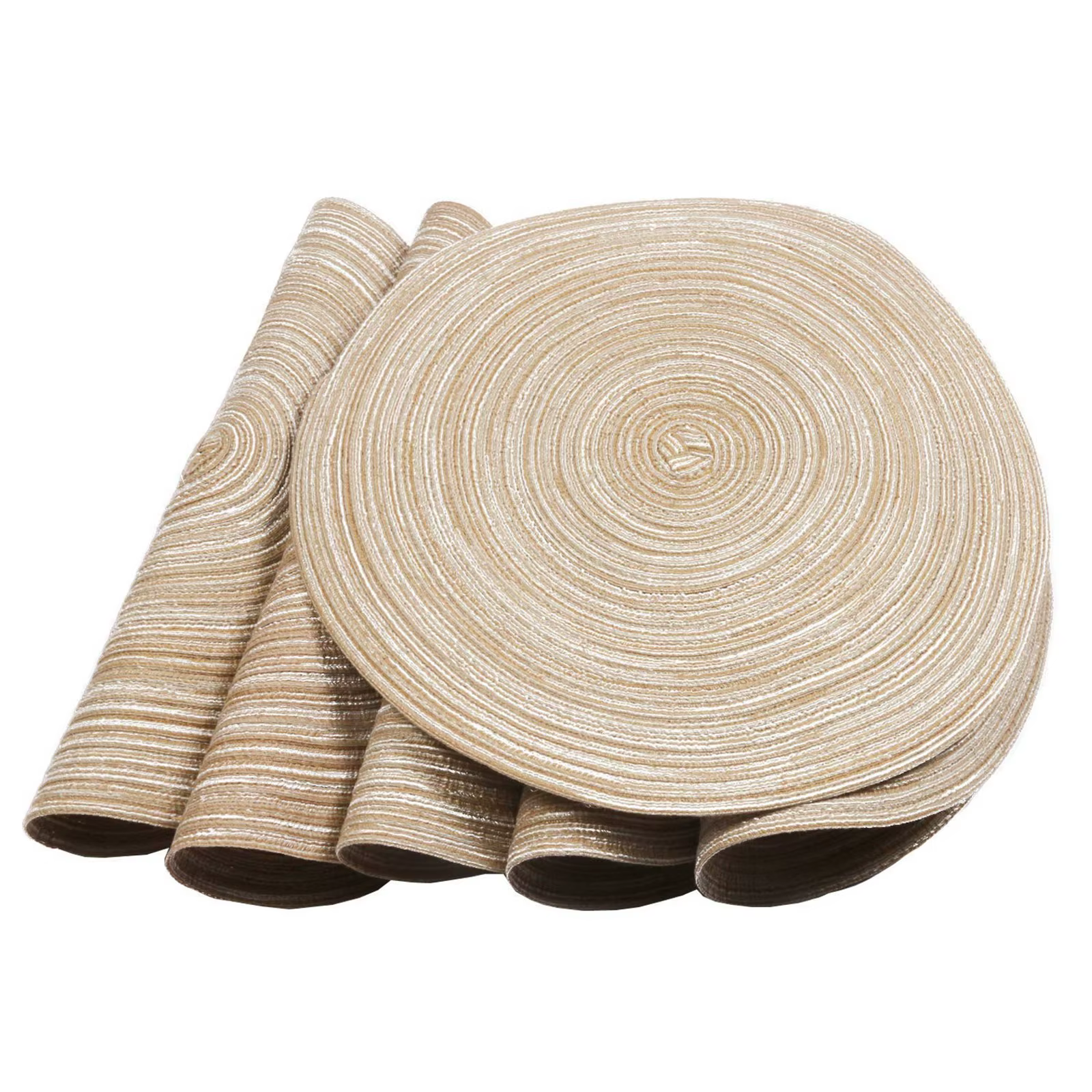 Ensemble de 6 sets de table ronds tressés