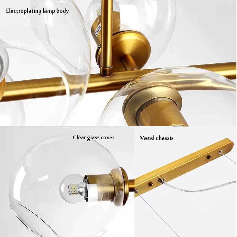 Plafonnier suspendu à bulles au design vintage, luminaire décoratif d'intérieur, idéal pour un bar, une cuisine, une salle à manger, un salon ou une ferme
