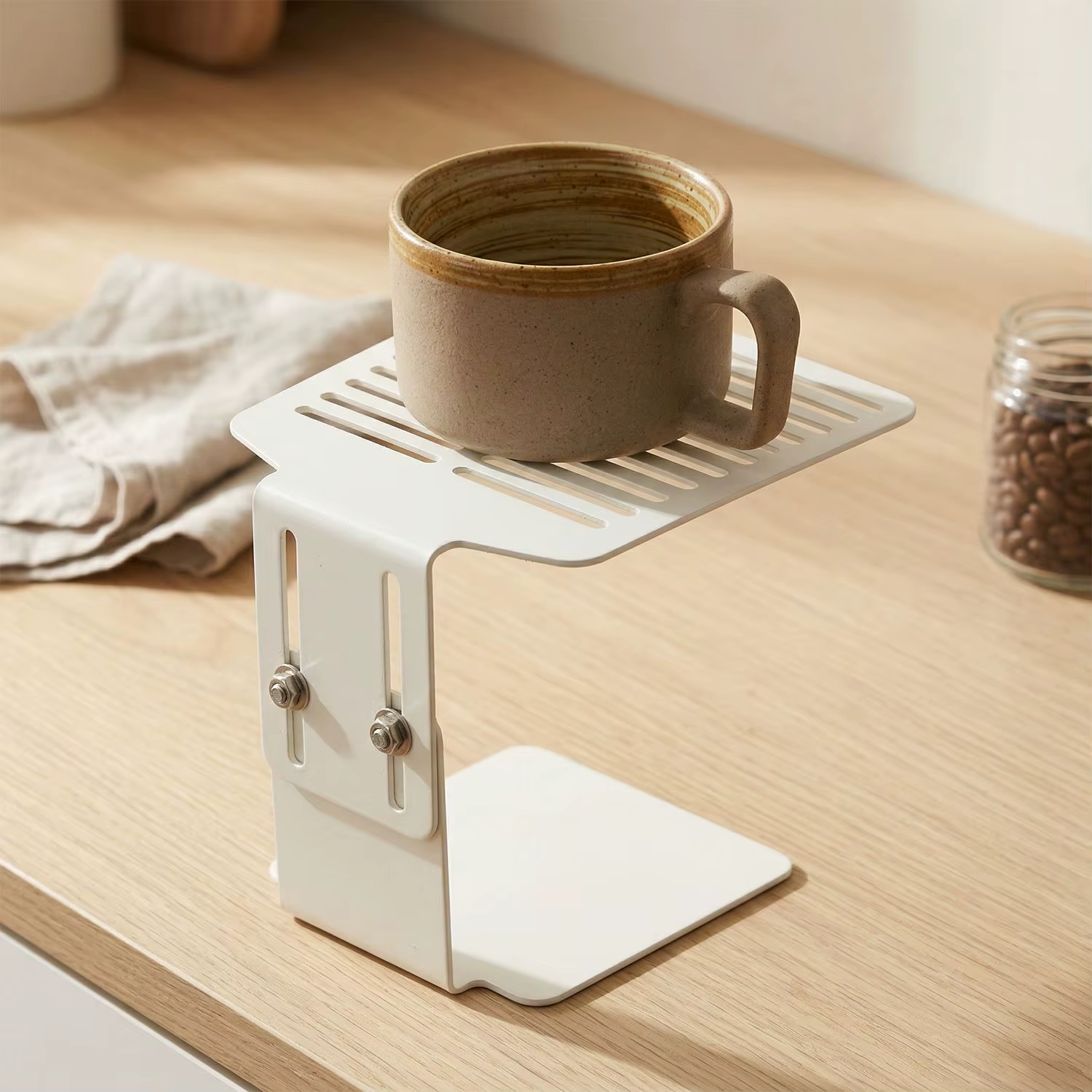 Balance électronique à café avec support de tasse d'extraction pour machine à expresso réglable en hauteur