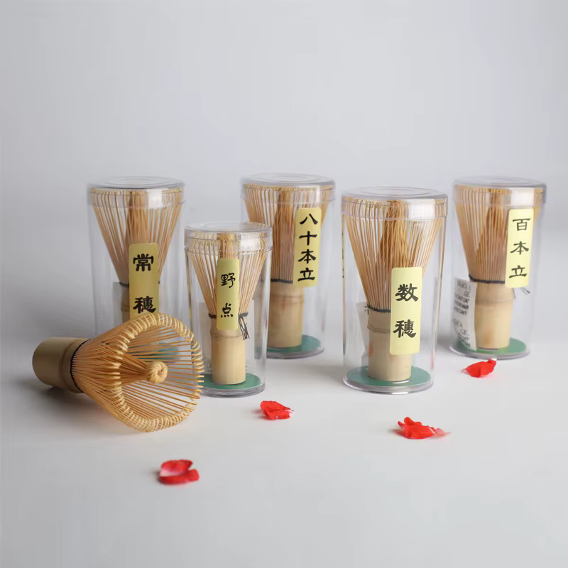 Fouet à poudre Matcha en bambou