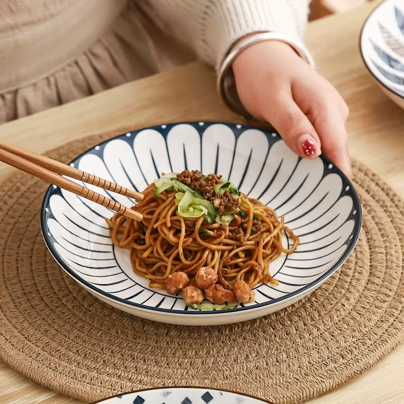Assiette à dîner en céramique de Style japonais