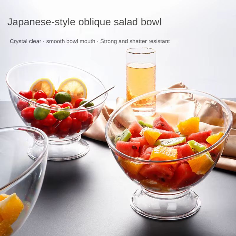 Bol à salade diagonal en plastique