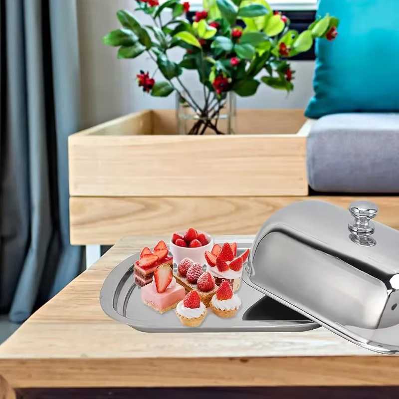 Boîte de rangement pour beurre, beurrier avec couvercle, récipient à beurre, plateau à biscuits et à fromage, coupe-fromage, outils de cuisine pour restaurant