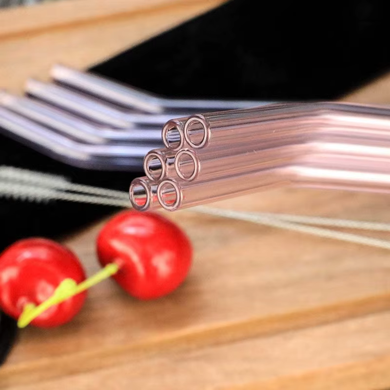 Paille en verre 10 pièces ensemble