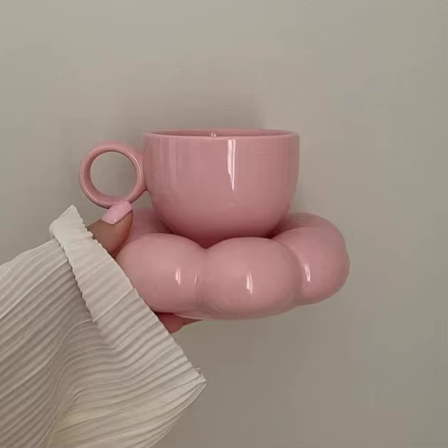Ensemble d'assiettes de tasse à café en céramique