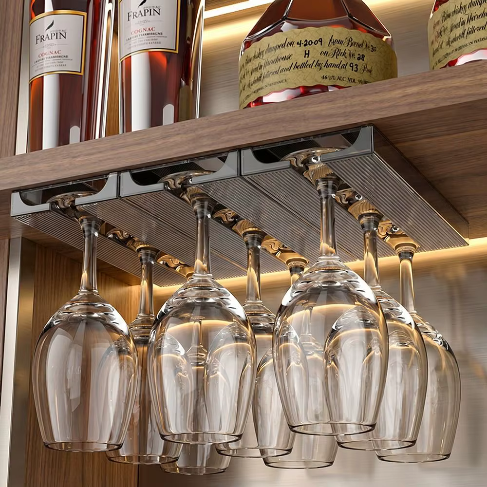 Support à verres à vin transparent