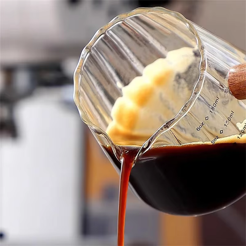 JUSTINLAU Tasse à mesurer expresso avec manche en bois