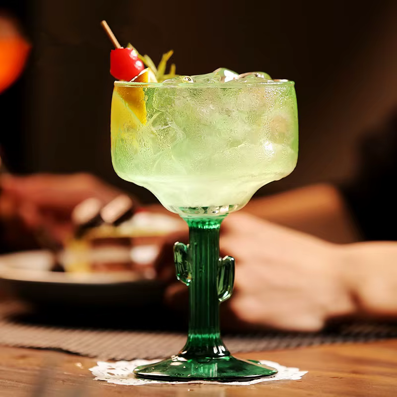 2025 Bar nouvelle créativité Cactus Design Margeritas Mojitos verre à Cocktail Martini tasse fête mariage crème glacée