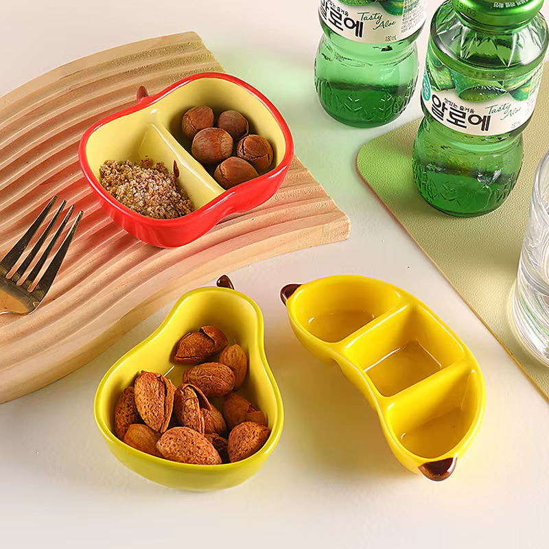 Plat créatif en porcelaine de Style coréen