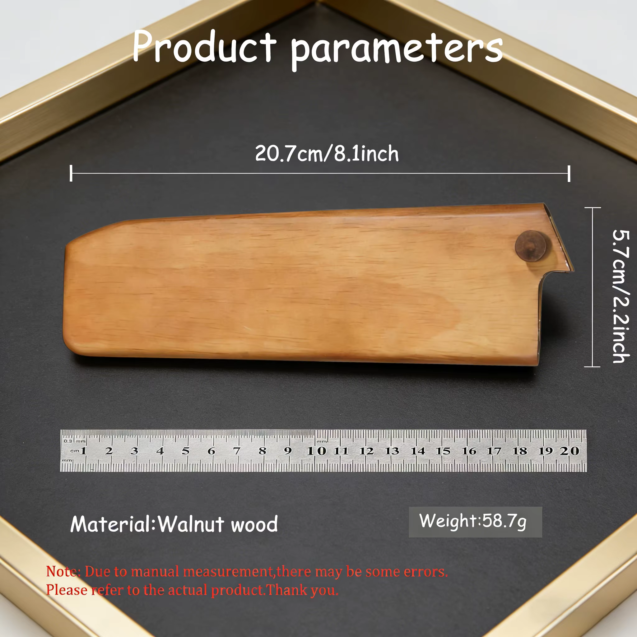 Étui en bois multifonction pour couteau de cuisine