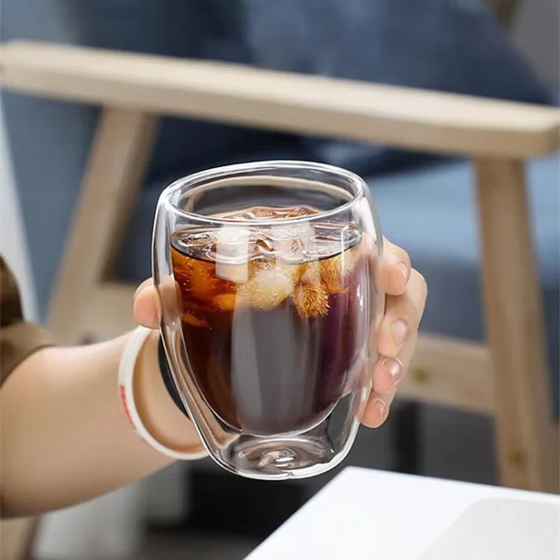 Tasse en verre isolée à Double paroi