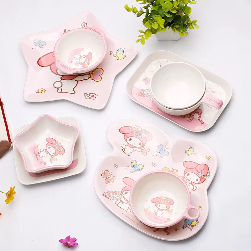 Sanrio vaisselle ma mélodie assiette à salade Ramen bol à soupe dessin animé enfants