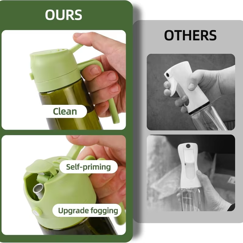 Distributeur d'huile d'olive en plastique pour accessoires de cuisine