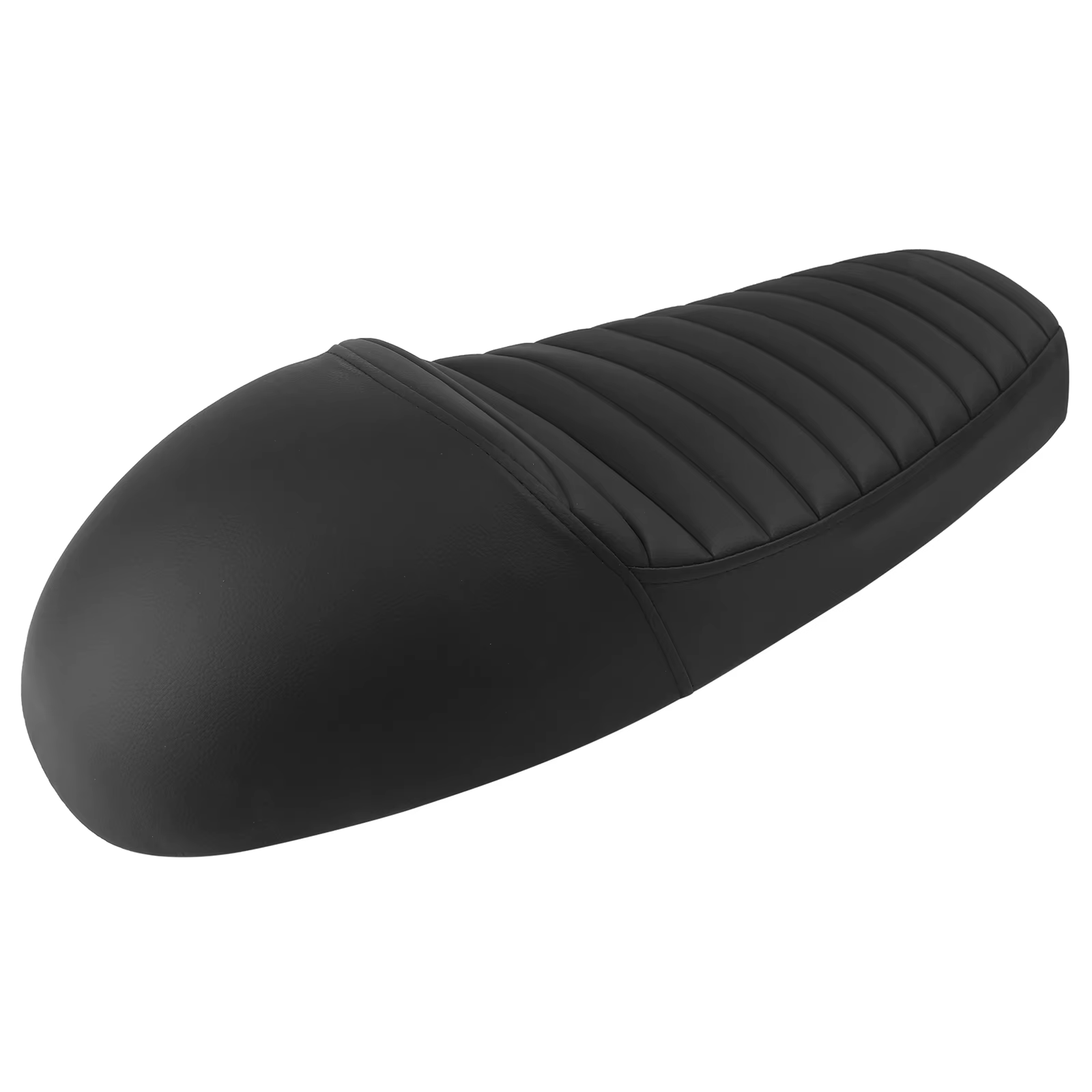 Coussin de selle double pour moto vintage noir, universel, style Cafe Racer Bobber