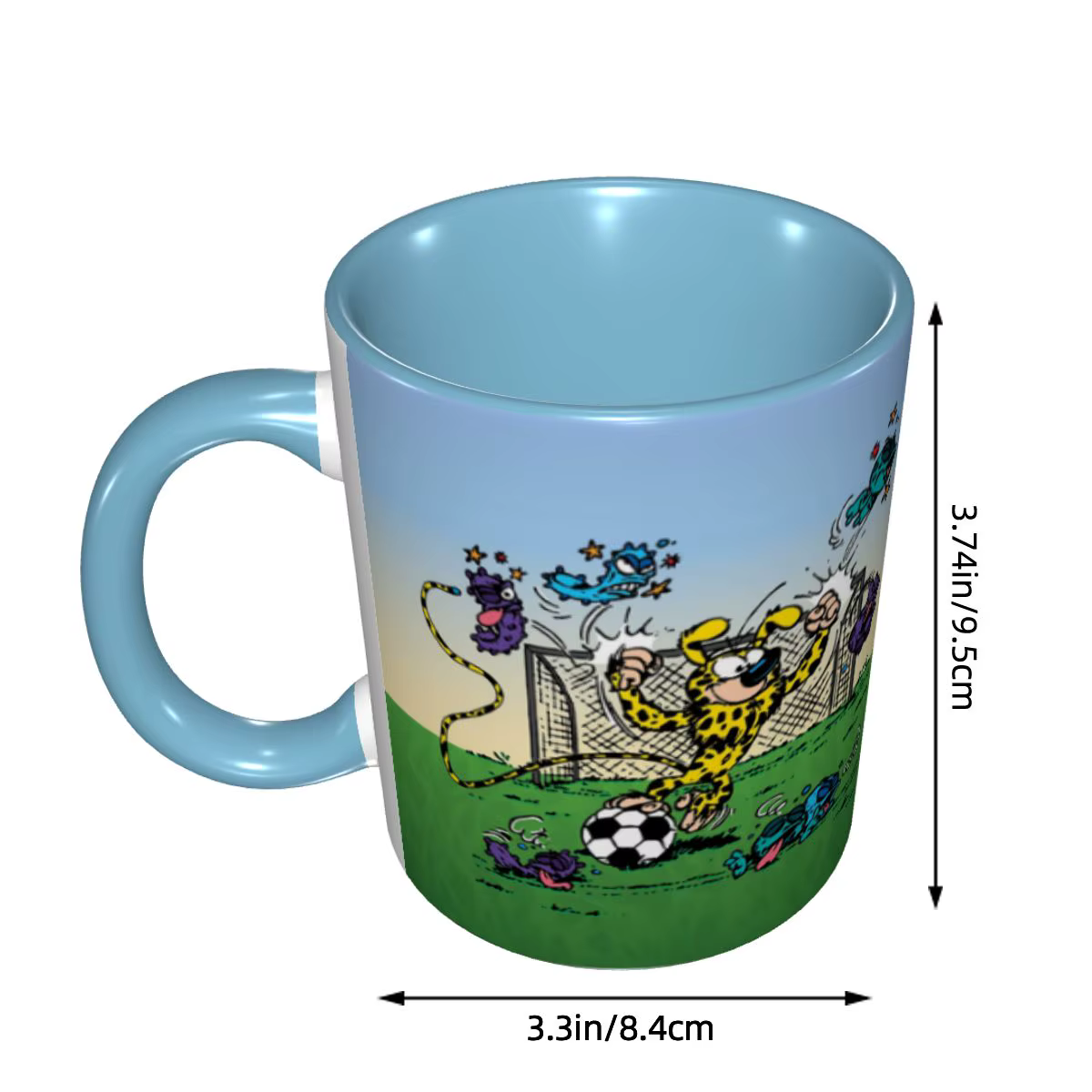Marsupilami football tasse à café bricolage personnalisé belge Animation Manga céramique lait thé