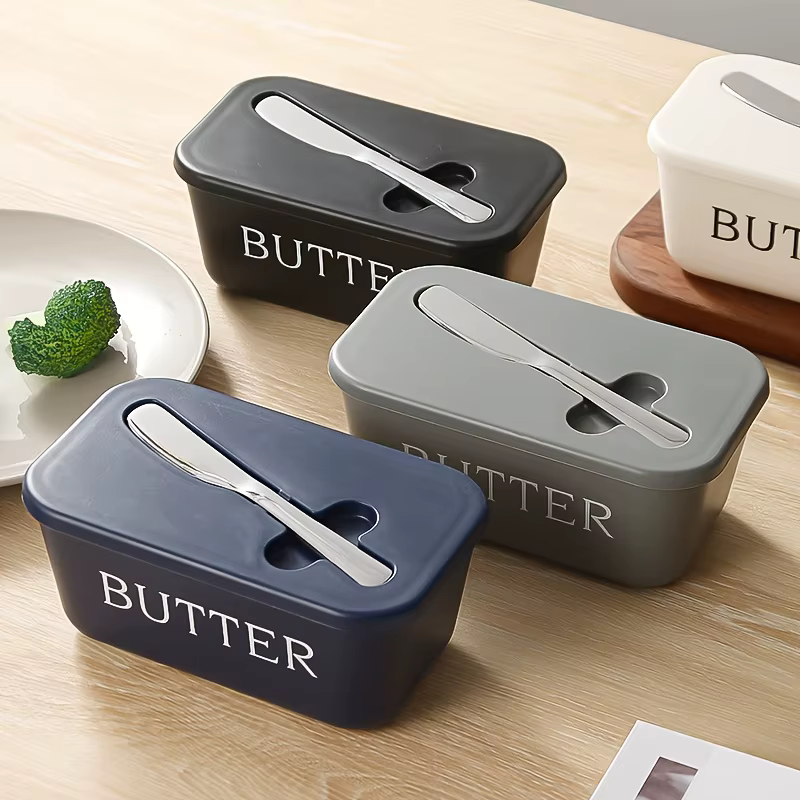 Boîte à beurre avec couteau