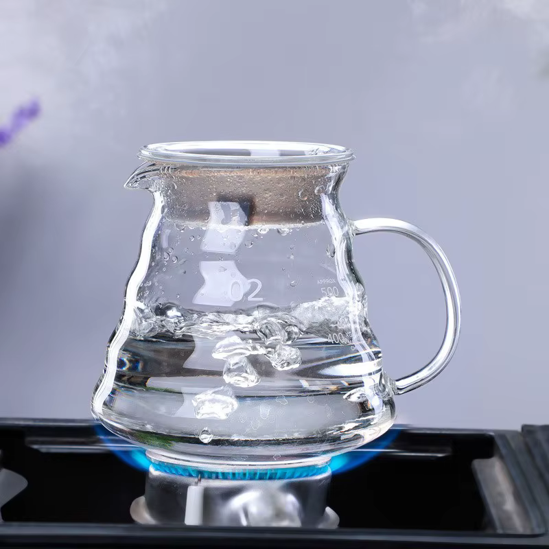 Carafe à café en verre transparent de 350/600/800ml