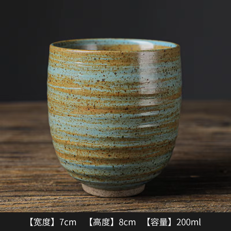 Tasse à café en poterie artisanale émaillée à la main
