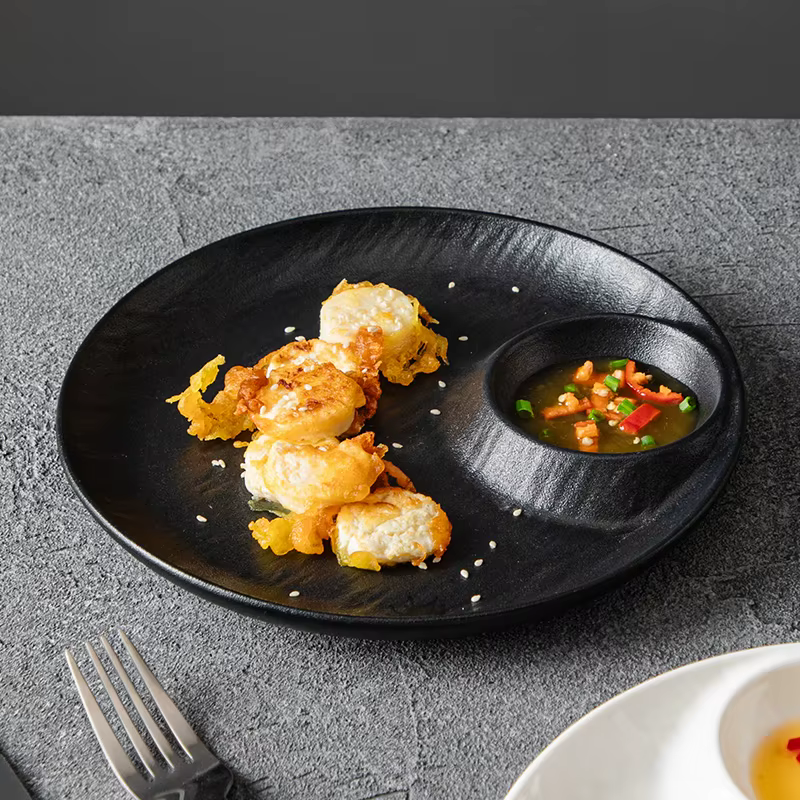 Assiette jiaozi en céramique