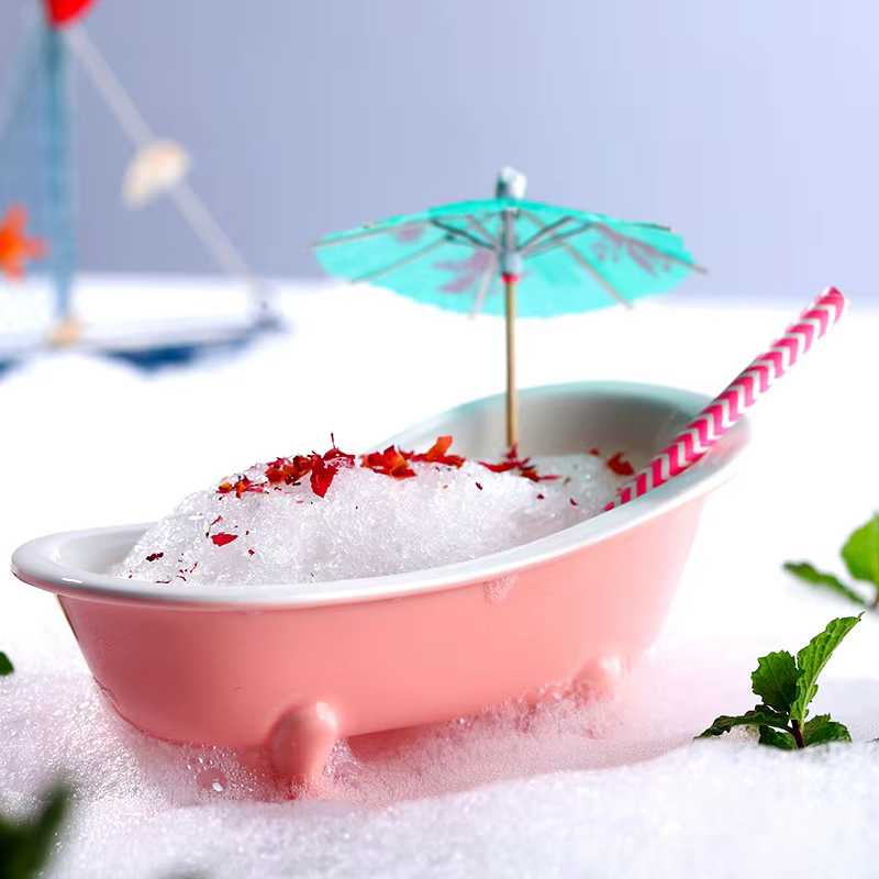Verre à Cocktail en céramique en forme de baignoire