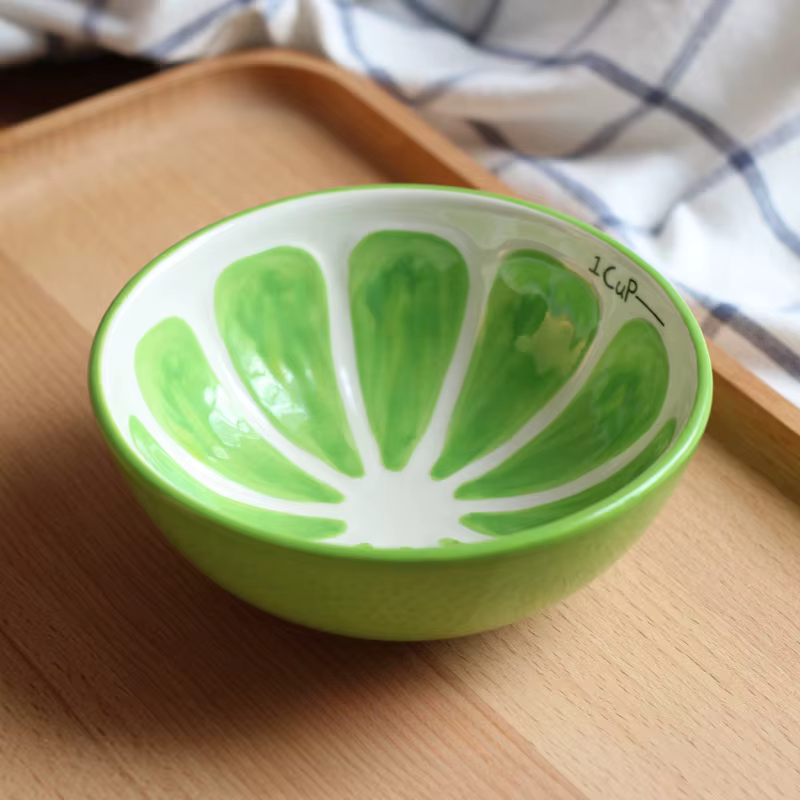 Bol à salade en céramique créatif en forme de Fruit