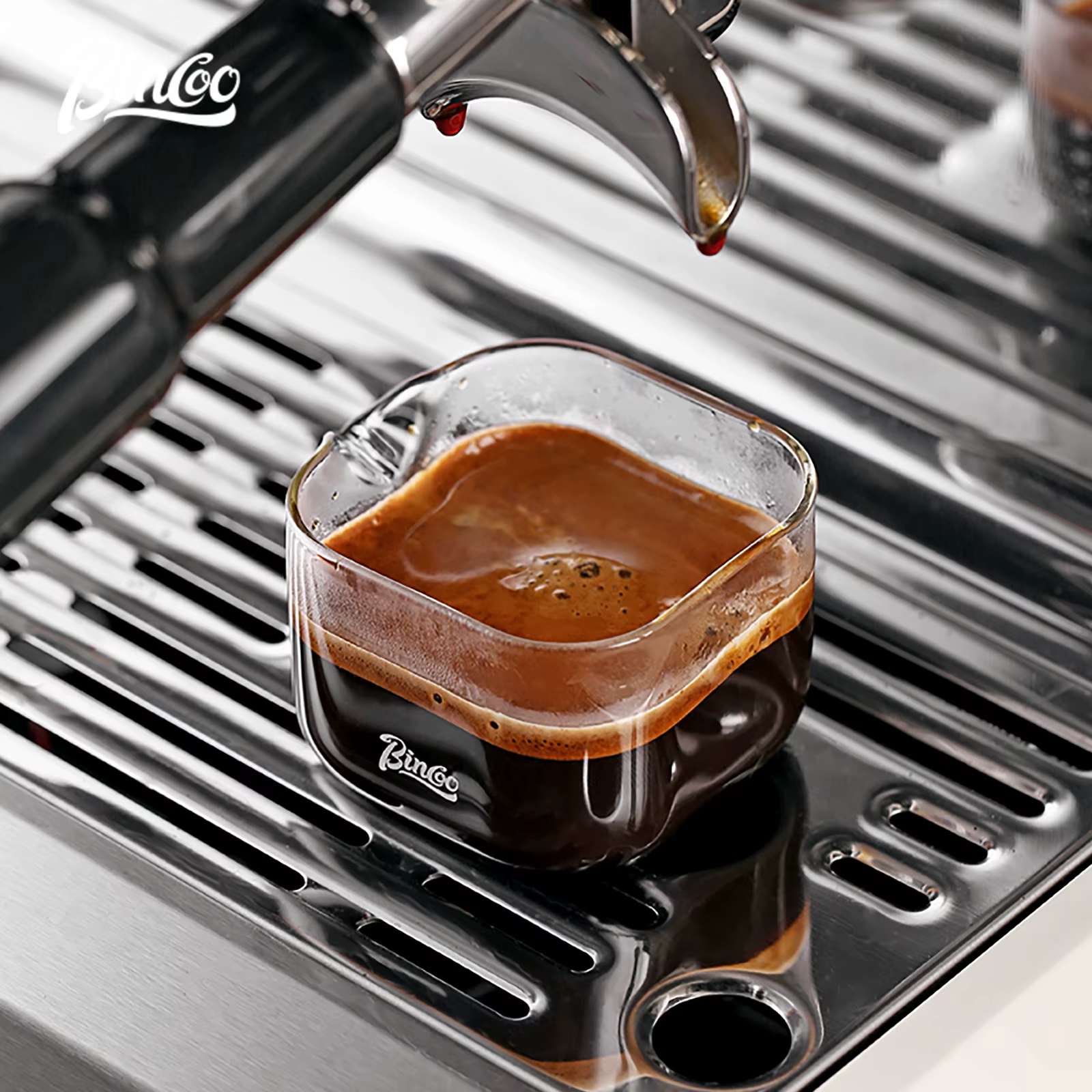 Verres à expresso transparents avec échelle